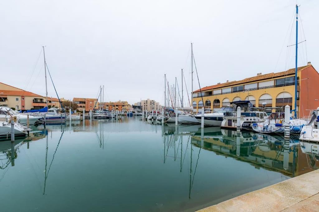 La Perle Du Port * Terrasse * Clim * Mer A 5 Min * Chambre * Карнон Плаж Екстериор снимка
