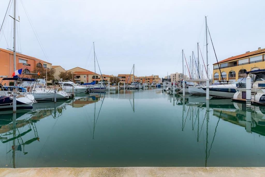 La Perle Du Port * Terrasse * Clim * Mer A 5 Min * Chambre * Карнон Плаж Екстериор снимка